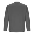 thumbnail image 5 of PEASKJP Men New Sweatshirt Stand Casual Button Solid Color Men Sweatshirt Top(Dark Gray,S), 5 of 5