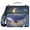 Cute Whale Floating in Nigh, variant on 3 Ring Zipper Binder with Shoulder Strap Waterproof Trapper Keeper 1.5 Inch D-Ring 500 Sheets Capacity Solar Eclipse