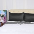 thumbnail image 3 of PiccoCasa 4 Pack Silk Satin Pillowcases Envelope Pillow Covers Queen Black, 3 of 8