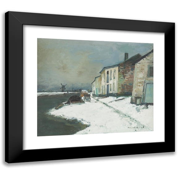 Armand Apol 14x12 Black Modern Framed Museum Art Print Titled - Countryside