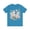 Aqua, variant on Floral Graphic Unisex 100 Cotton Vintage Artwork Short Sleeve Jersey 27