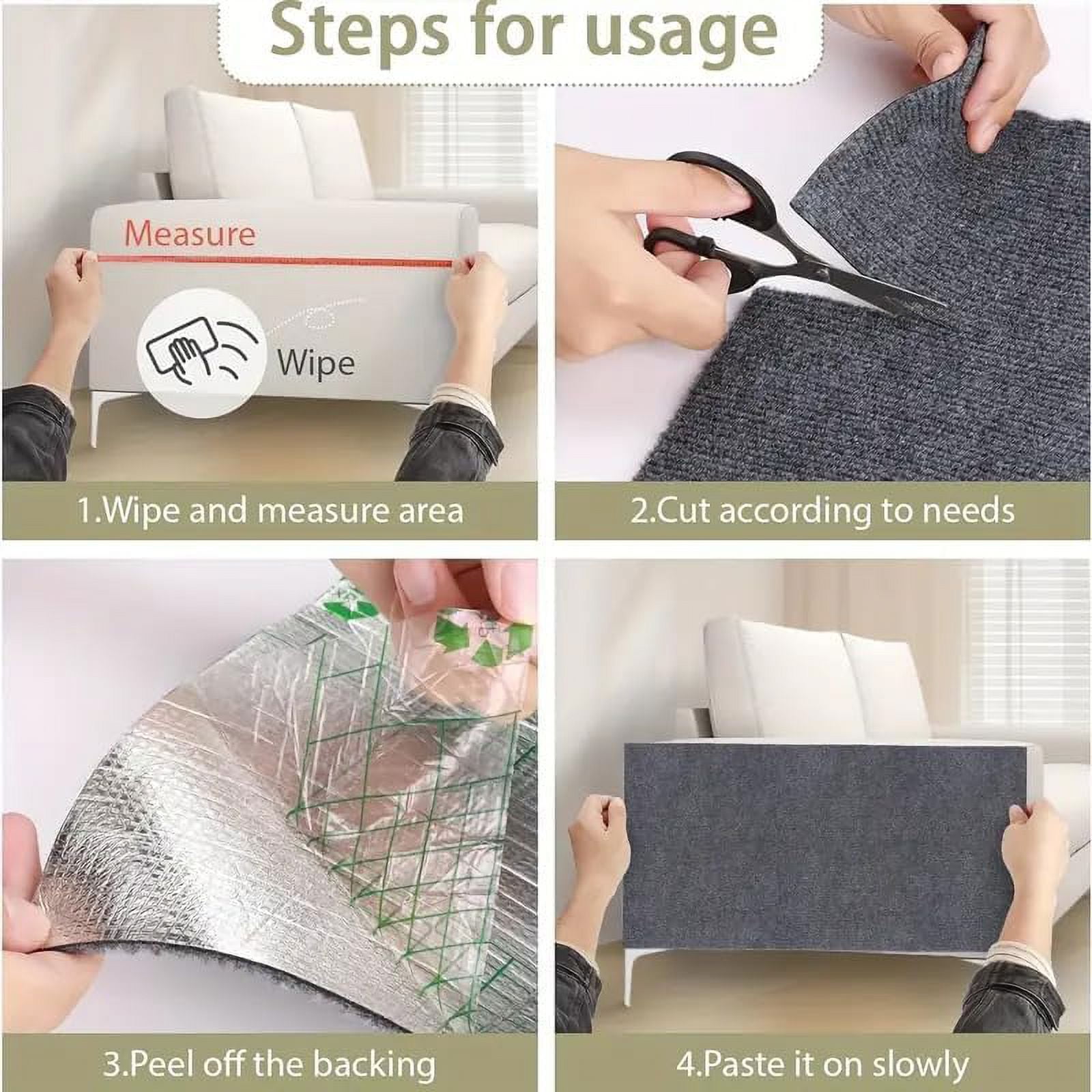 Cat Scratch Furniture Protector, Adhesive Cat Scratch Pad Couch Cat Scratch Protector from Cats Scratching, DIY Climbing Cat Scratcher Couch Protector from Cat Claws for Indoor Cat