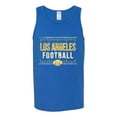 thumbnail image 2 of Wild Bobby Los Angeles LAC Hometown City Football Fan Pride Sports Men's Graphic Tank Top, Royal, Small, 2 of 6