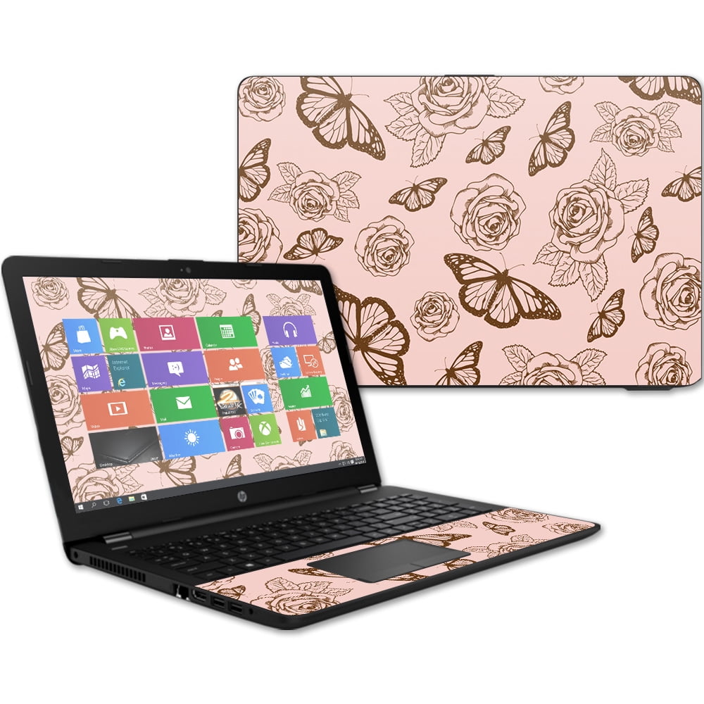 Skin Decal Wrap for HP 15t Laptop 15.6" (2017) Butterfly Garden