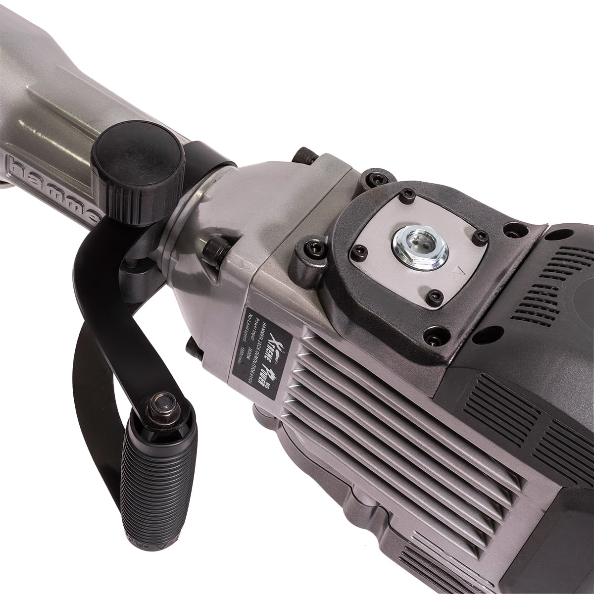 XtremepowerUS 3600W Electric Demolition Jack Hammer, 1900 BPM Concrete Breaker with Point & Flat Chisel Set