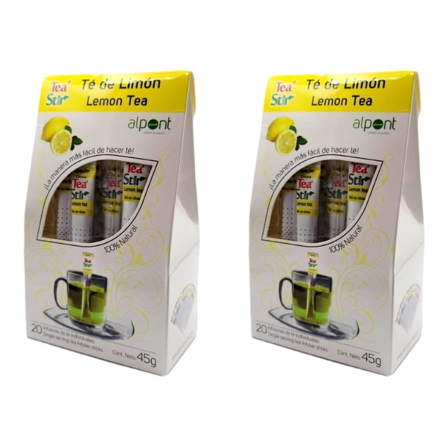Alpont Tea Stir Té De Limón 20 Piezas 2 Paquetes