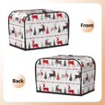thumbnail image 7 of Toaster Covers 2 Slice, Simple Elk Deer Christmas Tree Waterproof Bread Machine Cover Fits for Standard 2 Slice Toasters, Home Decor Toaster Protection with Hanging Rope, 7 of 7