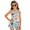 White and Blue - Butterfly Flower, variant on DISNIMO Girls Swimsuits Butterfly Flower Printed One Piece Swimwear with Skirt Sleeveless Breathable Bathing Suit Soft Stretch Swim Dress for Kids Girls
