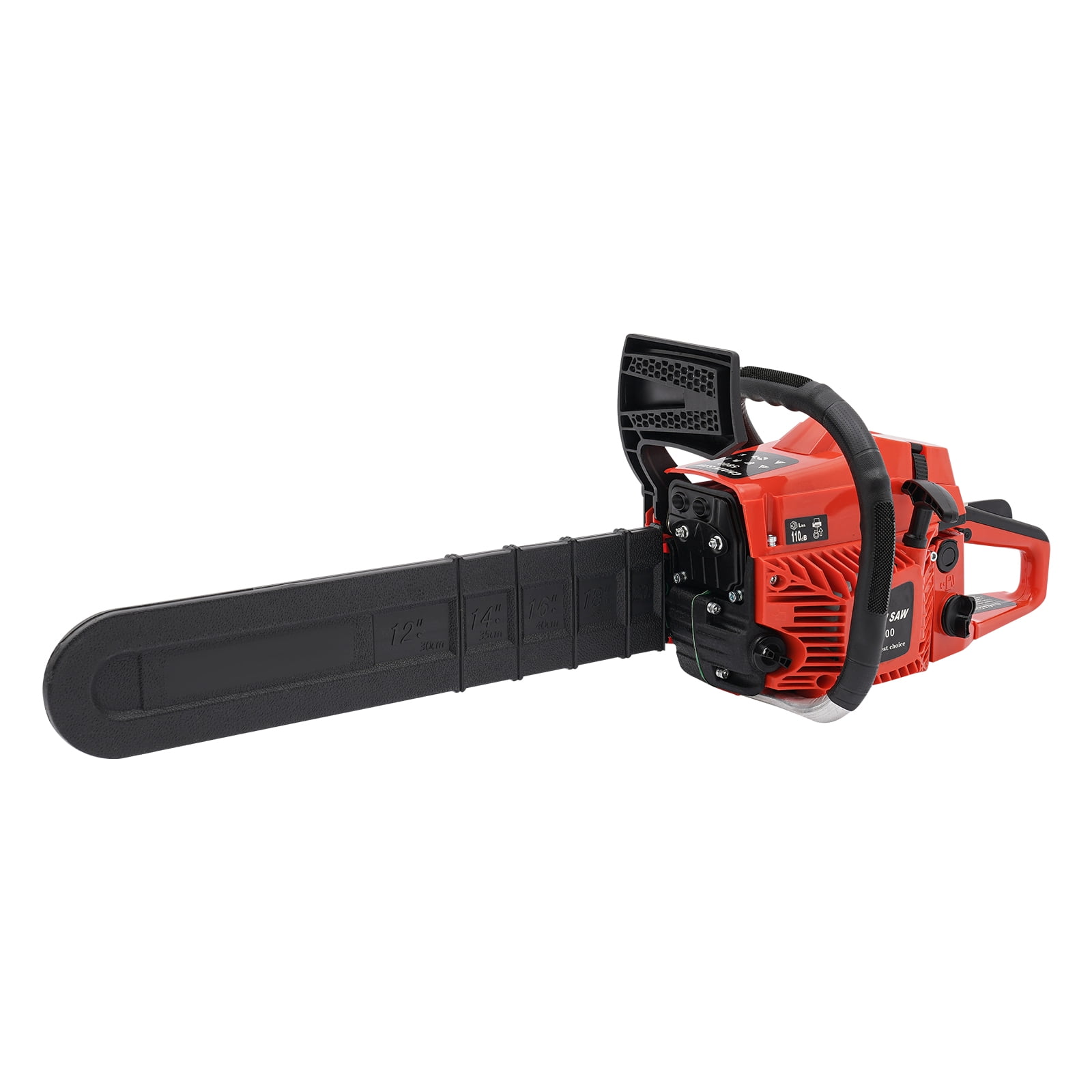 20 Inch Chainsaw 58cc Leightweight Handed Petrol Gasoline Chain Saw with 0.15gal Tank Capacity 2-Stroke Engine Chainsaw with 58cc Displacement 10500rpm High Speed and 2.6kw High Power
