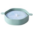 thumbnail image 2 of Foldable Silicone Popcorn Bucket, Heat Resistant and Food Grade Material Easy to Store Cyan Portable Plastic Popcorn Container for Kitchen, 2 of 7