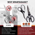 thumbnail image 3 of SpartaSake 2-Pack 8-Inch Kitchen Scissors, Heavy Duty Kitchen Shears, Stainless Steel Cooking Scissors, 3 of 8