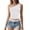 White, variant on Crop Tank Tops for Women One Shoulder Ruched Fitted Sleeveless Shirt Y2k Going out Tops Summer Outfits