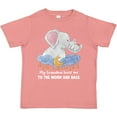 thumbnail image 3 of Inktastic My Grandma Loves Me to the Moon and Back Elephant Family Boys or Girls Toddler T-Shirt, 3 of 5