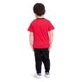 thumbnail image 2 of Sesame Street Elmo Jogger Set for Babies and Toddlers, Shirt and Pants Active Wear Set, Size 18M Red, 2 of 6