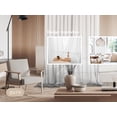 thumbnail image 4 of Deconovo Light Filtering Sheer Window Curtains for Living Room, 52 x 84 Inch, Light Gray, 2 Panels, 4 of 7