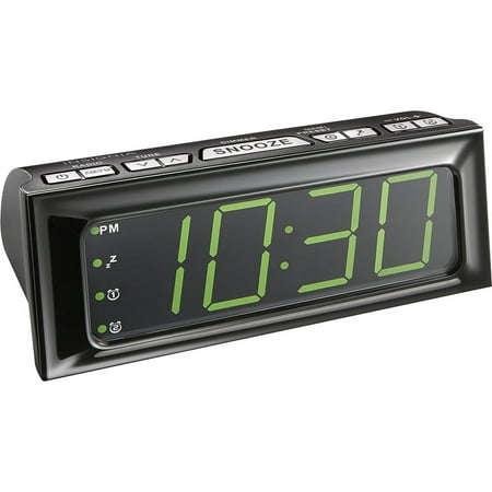 Insignia™ - Digital AM/FM Dual-Alarm Clock - Black