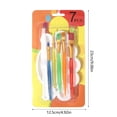 thumbnail image 5 of Toddler Watercolor Paint Brush and Flat Tip Craft Paint Brushes, 5 of 16