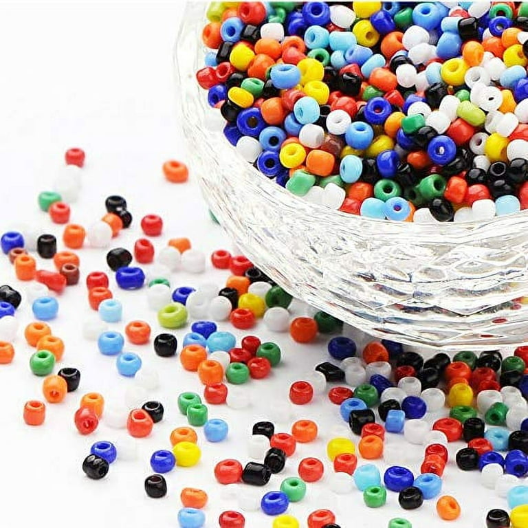 Seed Beads for Bracelets, Acrsikr 2mm Colored Small Glass Beads for  Bracelets Jewelry Making Crafts 24000 pcs (24 Color)