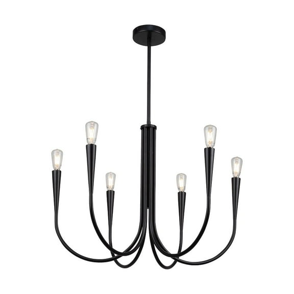 Artcraft Lighting Bronte Collection 6Light Chandelier Black