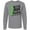 AC-Heather Grey, variant on Inktastic Never Stop Fighting Mental Health Awareness Green Ribbon Long Sleeve T-Shirt