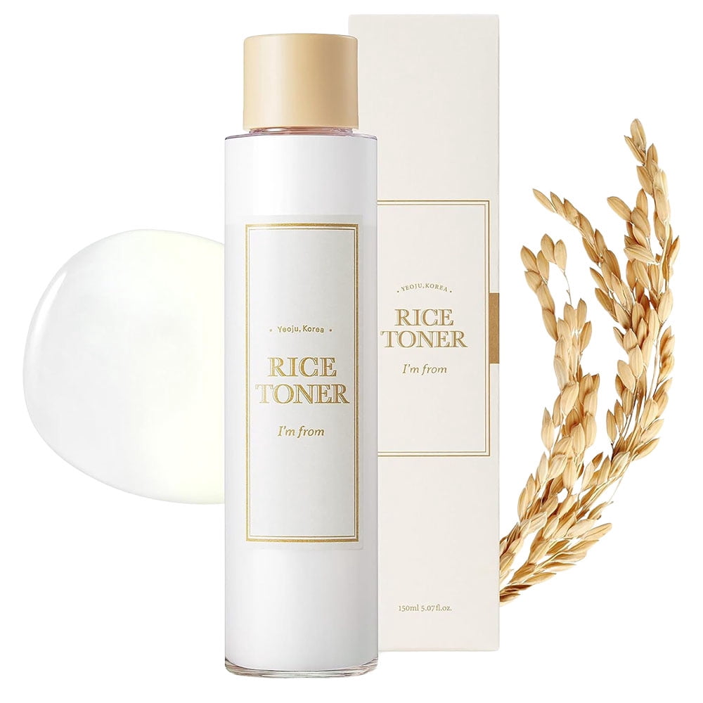 [I'm from] Rice Toner 5.07 fl oz (150ml) | 77.78% Rice Extract, Glow Essence with Niacinamide, Hydrating for Dry Skin, Vegan