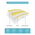 thumbnail image 5 of Yellow Striped Twin Size Down Alternative Comforter, Lightweight Comforter Quilt Bedding Set with Pillow Shams Modern Simple Monochrome Geometric White All Seasons Bed Comforter Duvet Insert 68"x86", 5 of 7