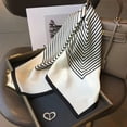 thumbnail image 5 of CAILDANL 100% Pure Mulberry Silk Square Scarf 27"x27" Women Neckerchief Headscarf Gift Packed, 5 of 6