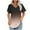 Rose Gold, variant on DecSea Womens Gradient T Shirts V Neck Short Sleeve Casual Tops Loose Fit Basic Tees with Curved Hem
