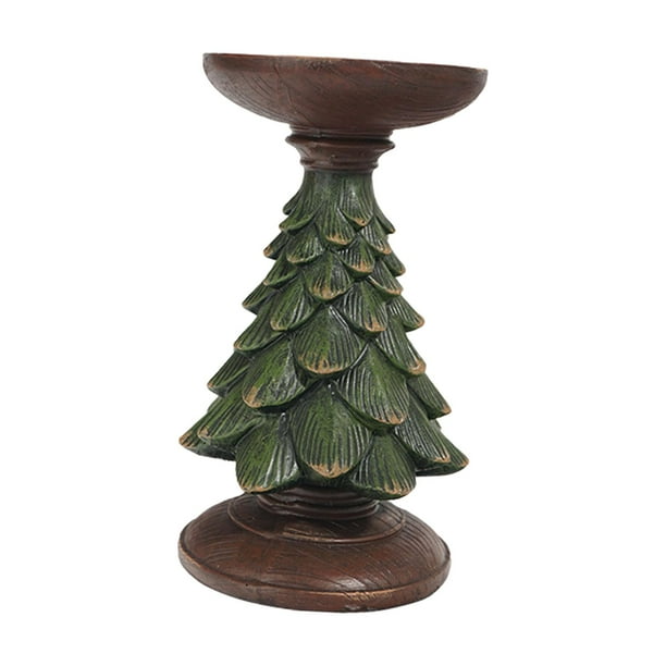 Candelabro navideño, candelabro, porta velas, soporte para velas para sala de estar 12cmx12cmx27.5cm