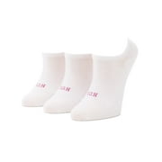 HUE Women's 3 Pair Pack Liner Socks White One Size US