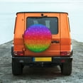 thumbnail image 6 of Vsdgher Rainbow Glitter for Spare Tire Cover, Tire Wheel Protector Wheel Cover Fit for Truck,Trailer,RV,SUV,Camper and Most Vehicle-17 inch, 6 of 6