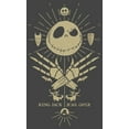 thumbnail image 2 of Boy's The Nightmare Before Christmas King Jack Skellington  Graphic Tee Charcoal Small, 2 of 4
