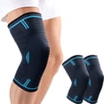 thumbnail image 1 of Knee Support, 2 Pieces Adjustable Elastic Knee Support, Patella and Ligament Knee Support, Sports Knee Support, Knee Osteoarthritis Knee Support, Size M, 1 of 7