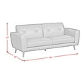 thumbnail image 6 of Symphony 3PC Living Room Set in Ling Dian Black Sofa Loveseat and Chair, 6 of 8