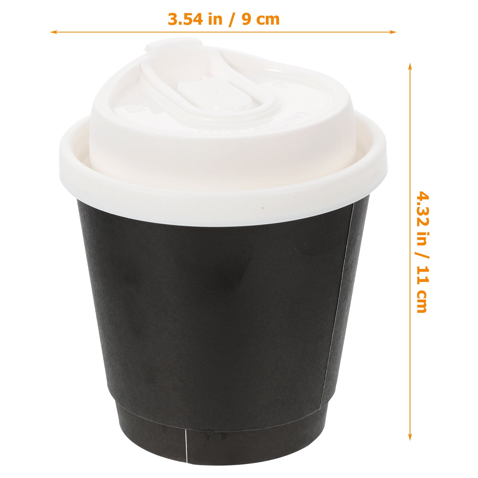 25 Sets Hot Coffee Cups Paper Cups With Lids Disposable Coffee Cups Drinking Cups