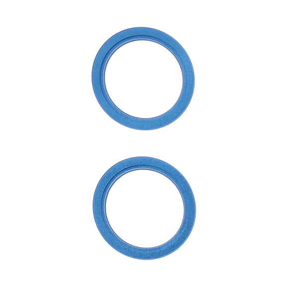 Replacement Glass Ring Camera Lens Cover For Apple iPhone 13 (A2631) / 13 Mini (A2626) - Blue (2 Pieces)