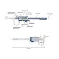 thumbnail image 4 of Digital Wireless Caliper,150/200/300 Mm Stainless Steel Digital Caliper With Large Screen Micrometer Caliper Digital Built-in Wireless Caliper ,Easy to Use, 4 of 7