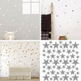 thumbnail image 3 of Gwong Decoración hogareña 39pcs / set Patrón de estrella de cinco puntas Pegatinas de pared extraíbles Decoración de dormitorio para niños Gwong 23778, 3 of 6