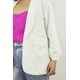 thumbnail image 4 of Blazer manga 3/4 Roman Fashion /Tallas Extras, 12255 (Blanco) blanco 40, 4 of 7