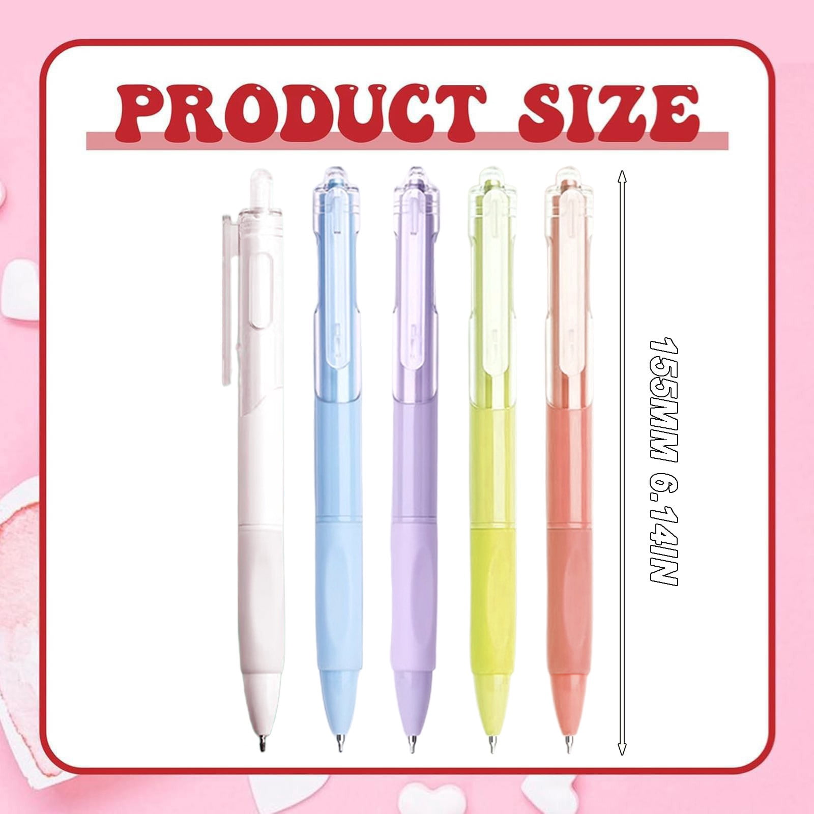 15 Pcs Retractable Gel Ink Pens, 0.7mm Fine Point Writing Pens, Refillable Gel Pens, Nice Gifts Fun Pens for Writing Journaling Taking Notes Office Supplies, 6.14 inch