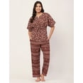 thumbnail image 2 of Moomaya Sleepwear, Cotton Night Suit Set, Printed 2 Pcs Loungewear For Women'S, 2 of 9