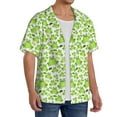 thumbnail image 2 of KLL Cute Frogs Print Men's Shirt Short Sleeve Button Down Summer Cuba Beach Shirts- Medium, 2 of 5