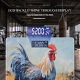 thumbnail image 3 of High Precision Body Weight Scale Smart Bathroom Scales with Large LCD Display(400lbs),Decorative for Bedroom-Blue Rooster Standing In The Middle Of Autumn Field, 3 of 4
