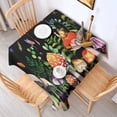 thumbnail image 2 of Red Mushroom Snail Black Pattern Square Tablecloth,Waterproof Square Table Cover,Wipeable Spillproof Washable Table Cover for Home Kitchen Party Decor 42"X42"(107x107cm), 2 of 6