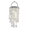 Woodstock Capiz Solar Wind Chime- White C713