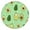 Cute, variant on Fitted Tablecloth with Floral and Botanical Garden Illustration, Waterproof Elastic Vinyl Cover for Rustic Spring Summer Decor