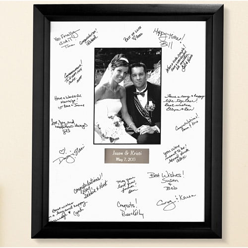 Personalized Wedding Autograph Frame Personalized Wedding Autograph Frame