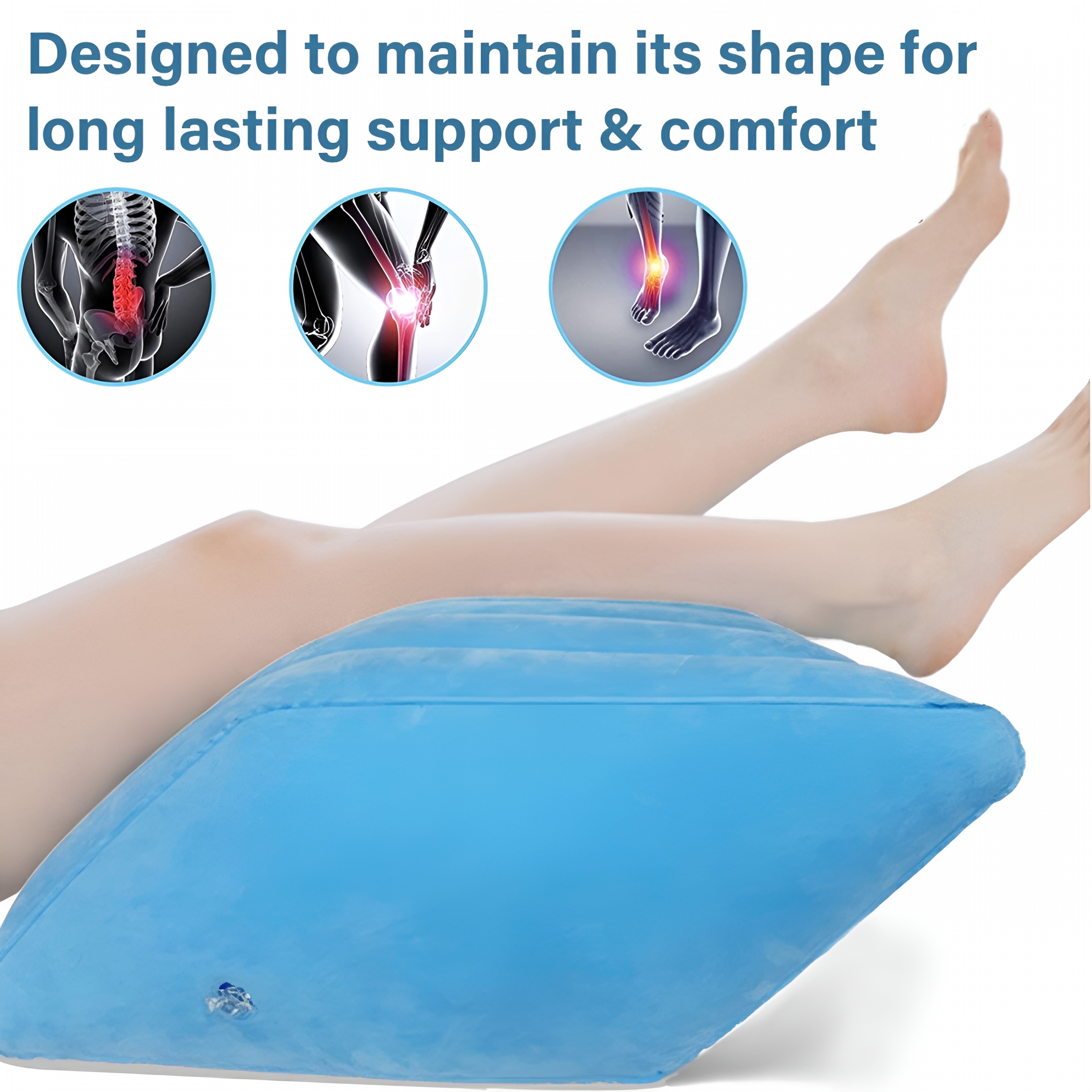 XIBUFE 2026 New Leg Elevation Pillow Wedge,Inflatable Lifter Rest Pillow Bed Wedge Cushion,Reduce Swelling After Surgery,Sciatica,Hip Pain&More for Bed,Sofa,Recliner,Travel,Recovery