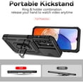 thumbnail image 5 of KOMI for Samsung Galaxy A16 5G Case with HD Screen Protector & Slide Camera Cover & Kickstand, Samsung A16 5G Case [Military-Grade] Phone Case for Samsung Galaxy A16 (Black), 5 of 5