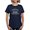 Navy, variant on - Proud Mom Of A Firefighter Women's Dark T Shirt - Women's Traditional Fit Dark T-Shirt
